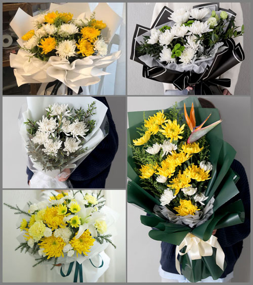 贵州铜仁市松桃县黄板乡白事花束代送